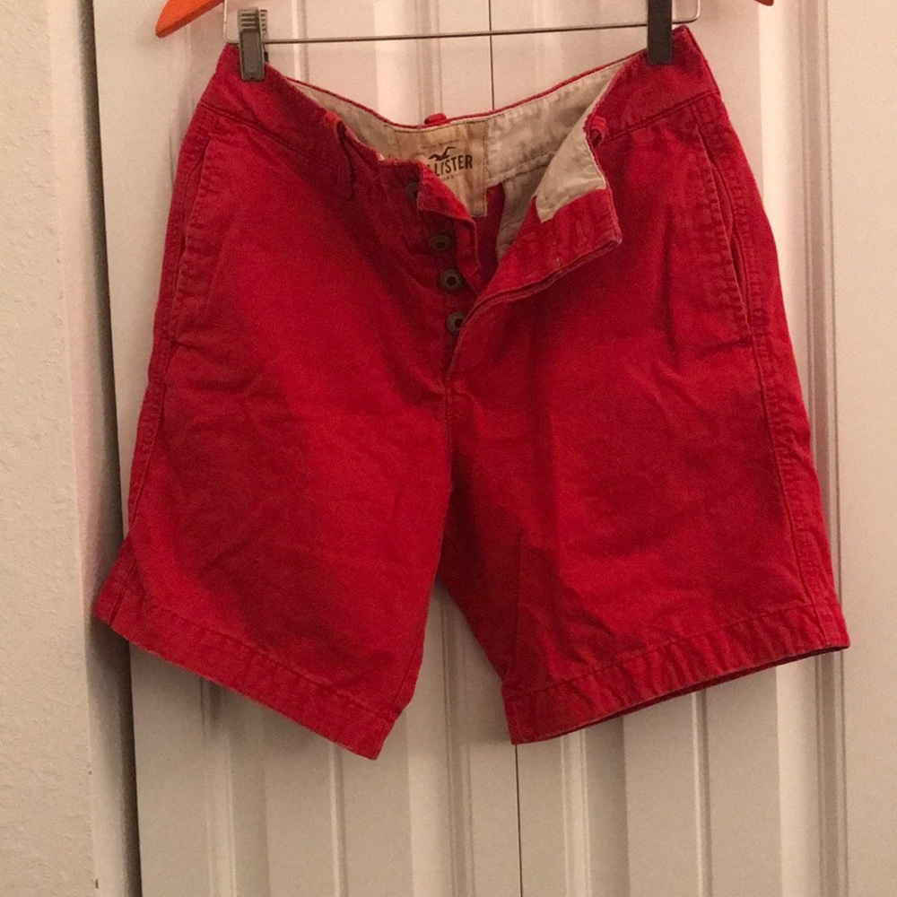 Hollister Red Casual Shorts